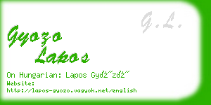 gyozo lapos business card